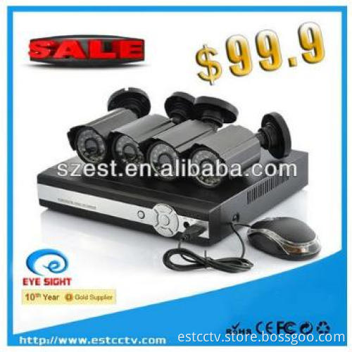 Network H.264 DVR 4CH, Support Over 20 Languages